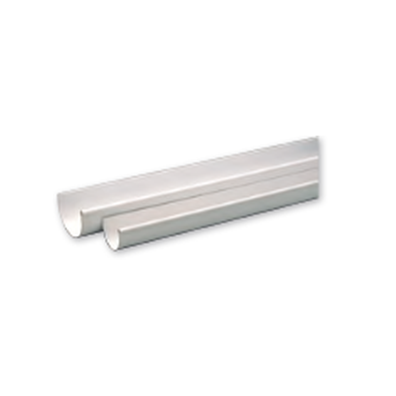 Gouttière demi ronde grise en 33cm 4m