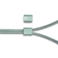 Manchon aluminium pour câble D.4mm x2