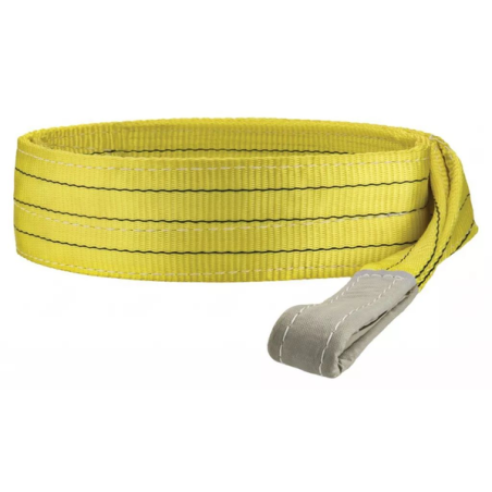 Elingue polyester plate avec boucles 3t 4m