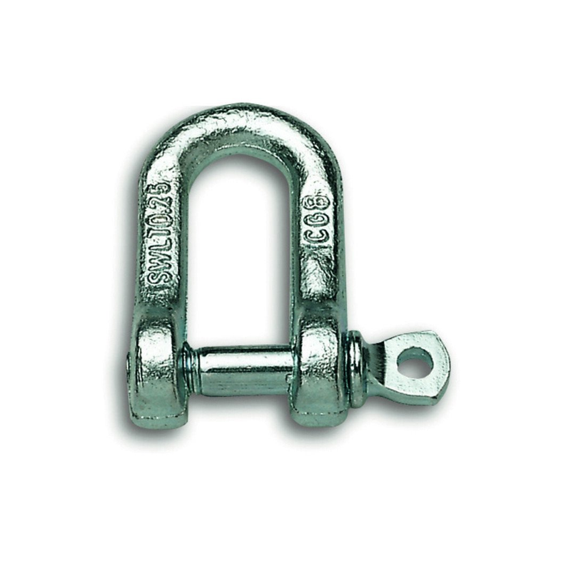 Manille droite acier zingué D.6mm 11mm 100kg