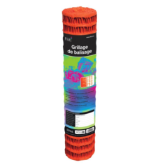 Grillage balisage de chantier 1x50m orange