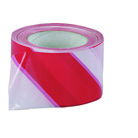 Ruban de balisage blanc / rouge 200m x 7cm