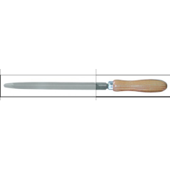 Tiers point 200mm manche bois