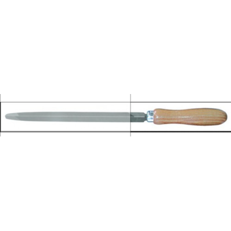 Tiers point 200mm manche bois