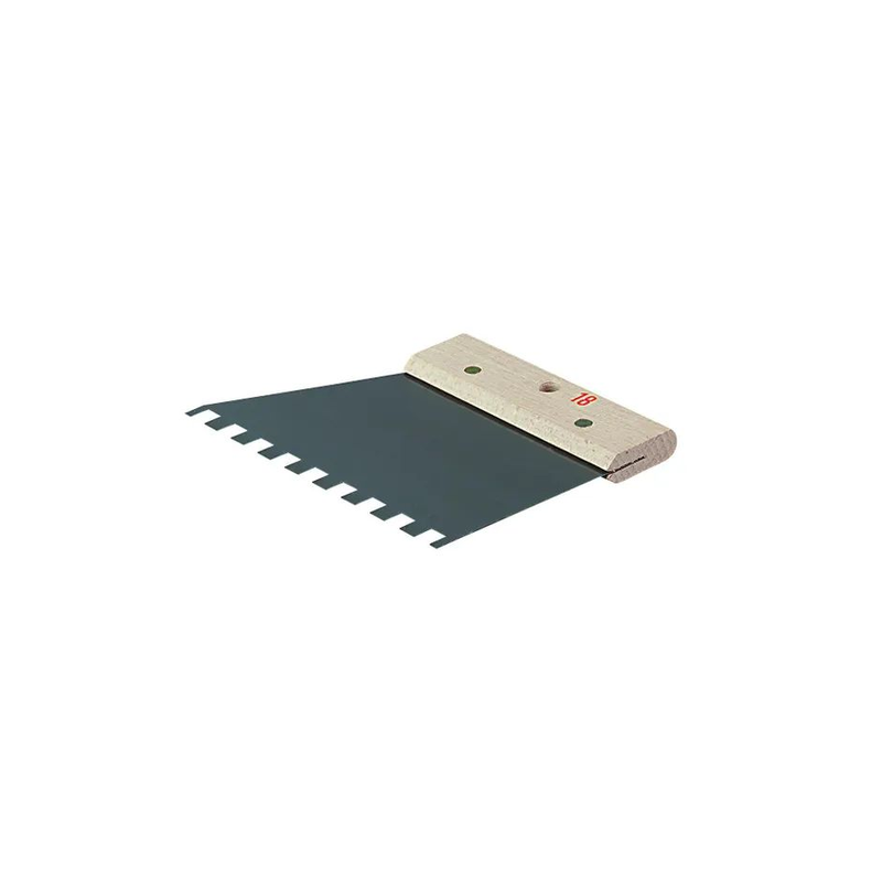 Couteau à colle dents carrées 10x10mm 25cm