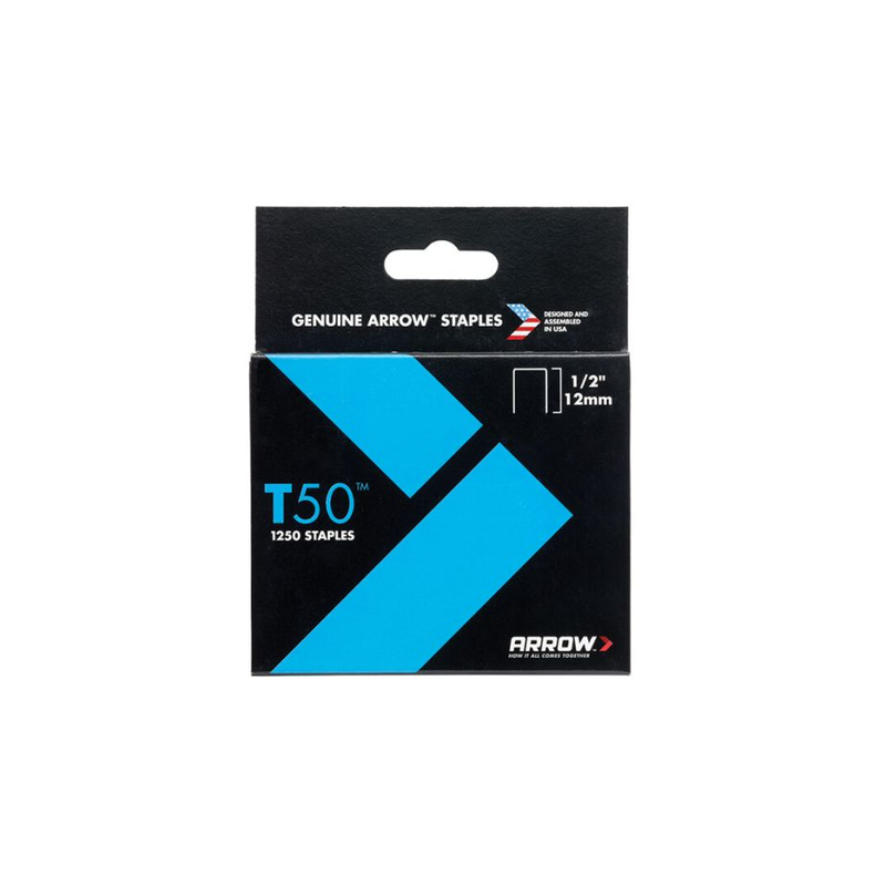 Agrafes galvanisées 12mm x1250 pour agrafeuse t50
