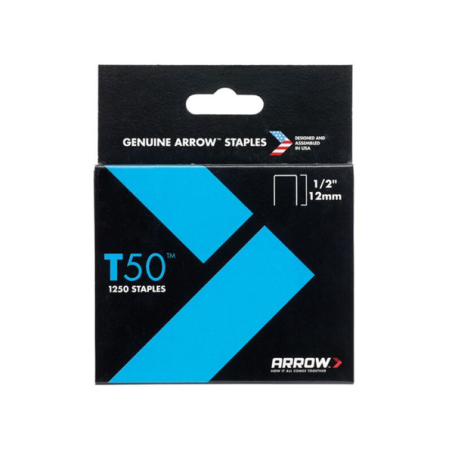 Agrafes galvanisées 12mm x1250 pour agrafeuse t50
