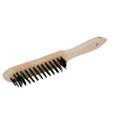 Brosse métallique rigide 28cm fils de 28mm 4 rangs