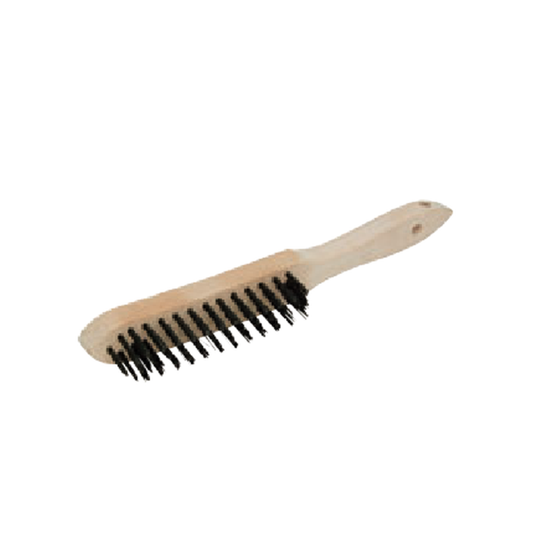 Brosse métallique rigide 28cm fils de 28mm 4 rangs