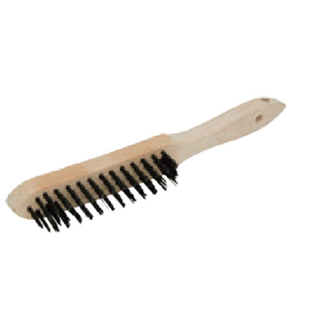 Brosse métallique rigide 28cm fils de 28mm 4 rangs