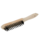Brosse métallique rigide 28cm fils de 28mm 4 rangs