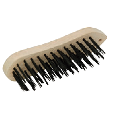 Brosse métallique violon rigide 205mm fils de 37mm 5 rangs