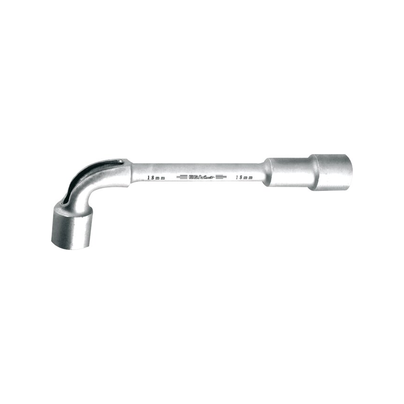 Clé à pipe débouchée polie chromée 18mm Ega