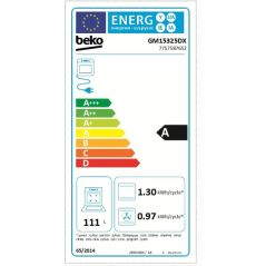 Cuisinière à gaz 5 feux + four 111l Beko