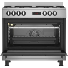 Cuisinière à gaz 5 feux + four 111l Beko