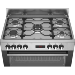 Cuisinière à gaz 5 feux + four 111l Beko