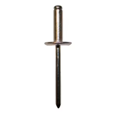 Rivet alu/acier aveugle tête large 4x10mm x75