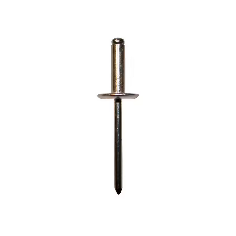 Rivet alu/acier aveugle tête large 4x12mm x75