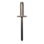 Rivet alu/acier aveugle tête large 4x12mm x75