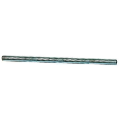 Tige filetée acier zingué blanc 4mm 1m