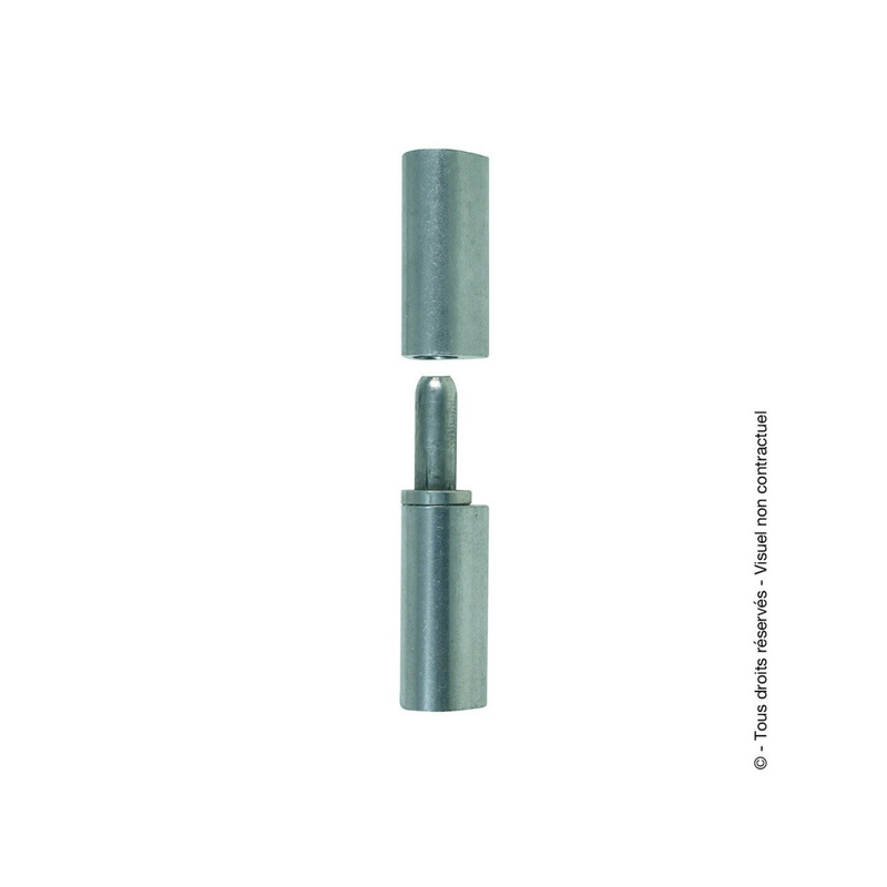 Paumelle à souder Maroc inox h.80mm x1