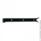 Penture droite queue de carpe acier zingué 40cm noir
