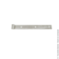 Penture droite forte acier zingué blanc D.14mm 50cm