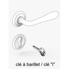 Poignee de porte à clé I bois mahe