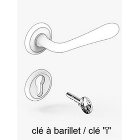 Poignee de porte à clé I bois mahe