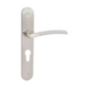 Poignee de porte à clé I zoe acier alu.