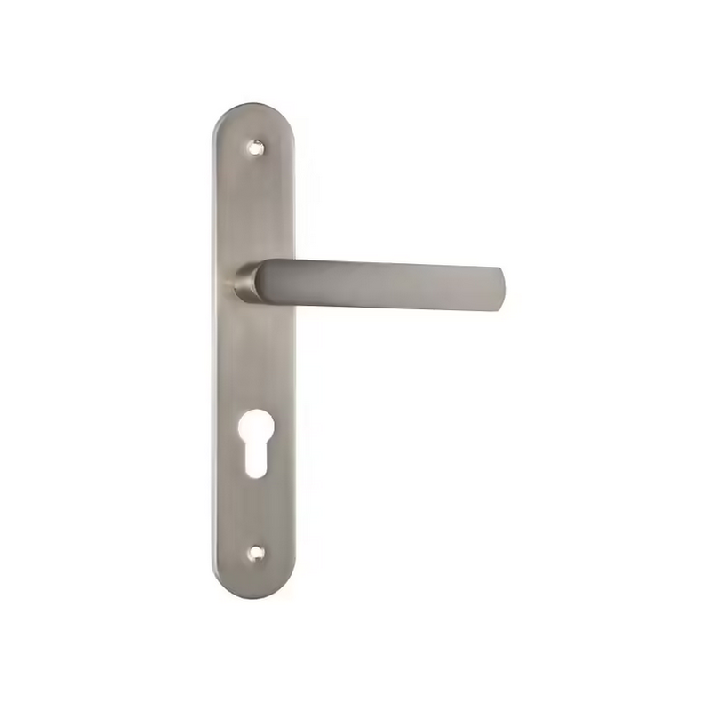 Poignee de porte à clé I maya acier alu.