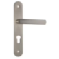 Poignee de porte à clé L maya acier alu.