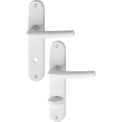 Poignee de porte à condamnation blanc