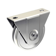Galet support externe gorge V D.78mm 200kg