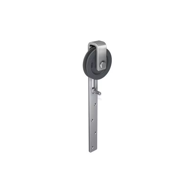 Galet de porte coulissante + étrier 120mm 100kg