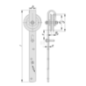 Roue pleine fonte D.105mm 70kg