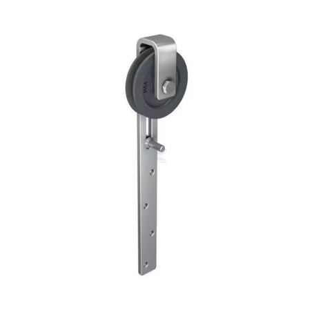 Galet de porte coulissante + étrier 90mm 50kg