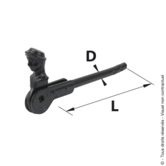 Arret de volet bergère à sceller 14cm x1