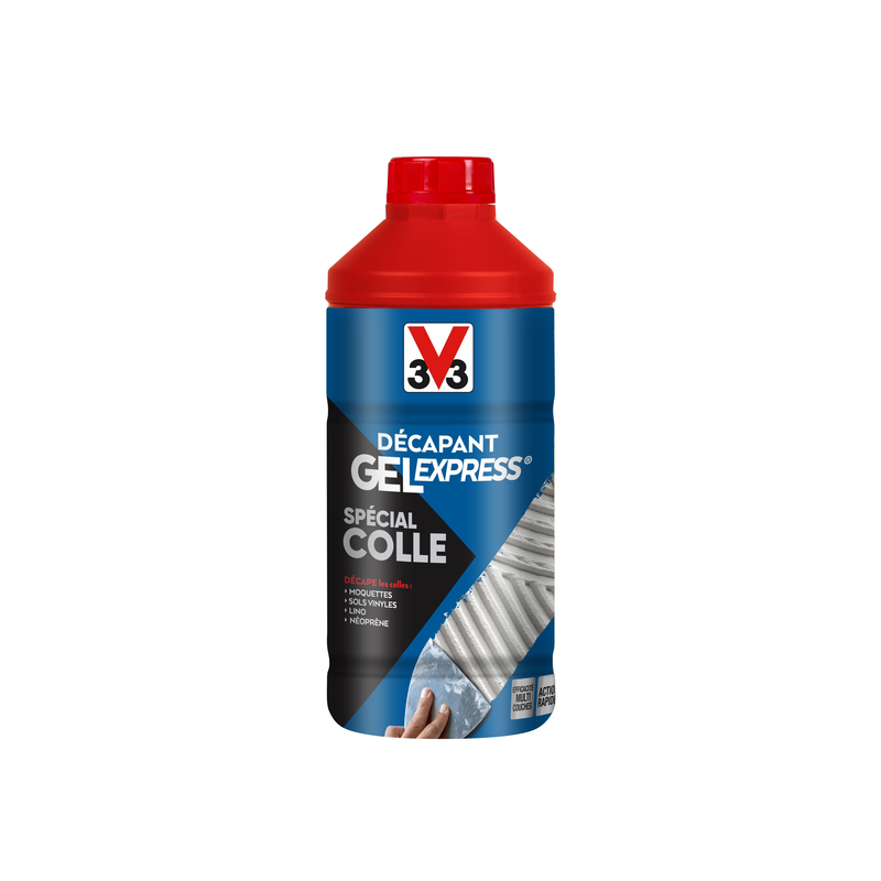 Décapant gel express spécial colle 1l