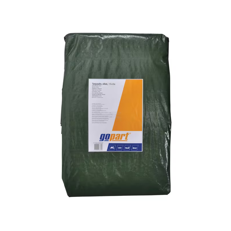 Bâche vert olive en polyéthylène 100g/m² 4x3m