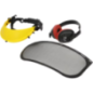 Casque anti-bruit + visière grillagée
