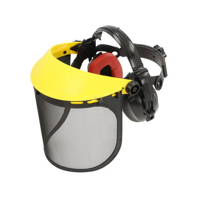 Casque anti-bruit + visière grillagée