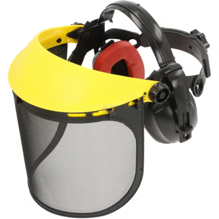 Casque anti-bruit + visière grillagée