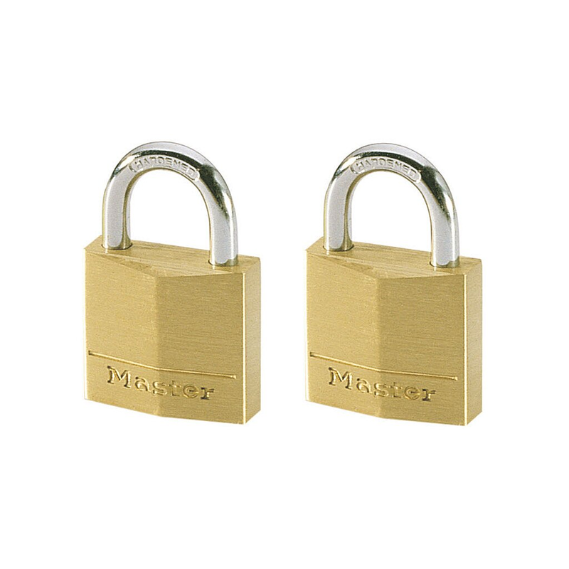Cadenas laiton 30mm anse acier cémenté x2