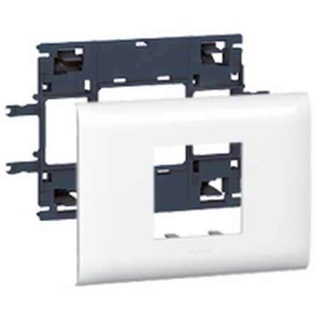 Support Mosaic 2 modules pour goulotte DLP pour couvercle 85mm