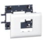 Support Mosaic 2 modules pour goulotte DLP pour couvercle 85mm