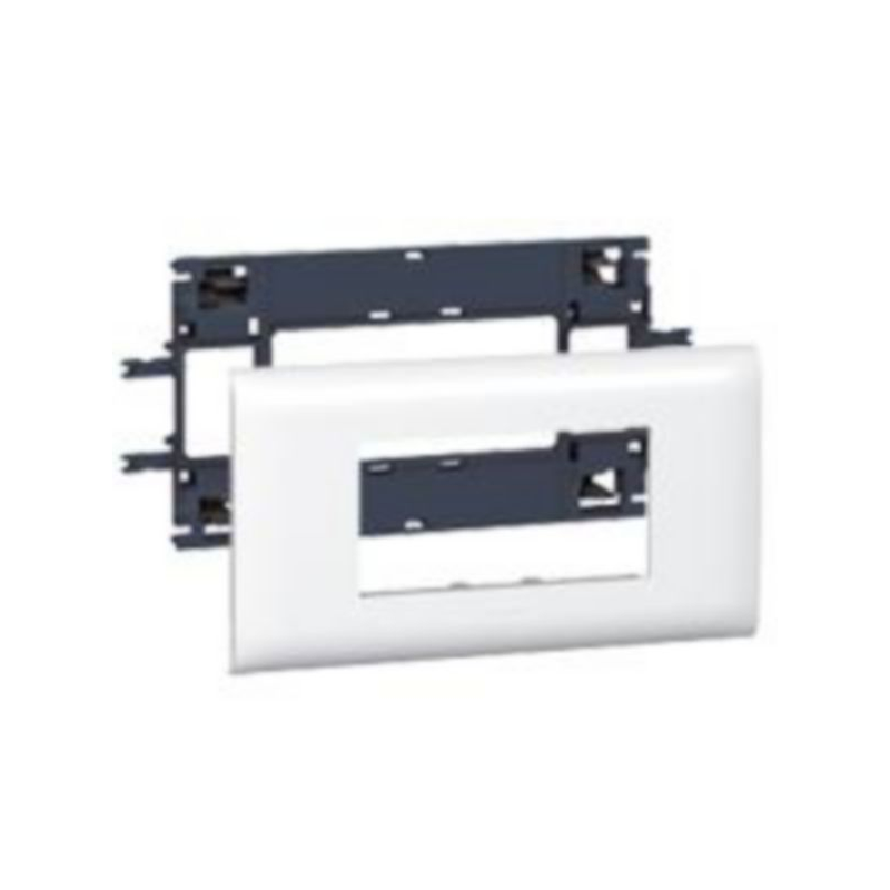Support Mosaic 4 modules pour goulotte DLP pour couvercle 85mm