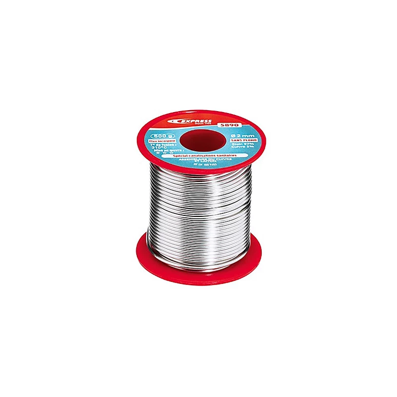 Bobine 97% étain sans plomb D.2mm 500g