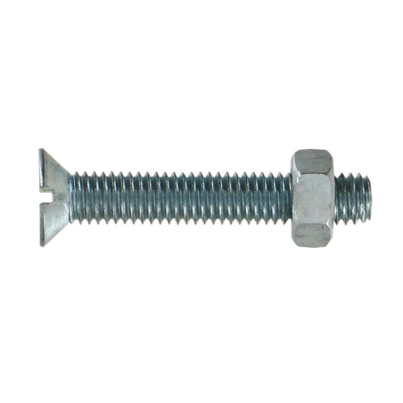 Boulon tête fraisée acier zingué 4x20mm x20