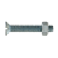 Boulon tête fraisée acier zingué 6x60mm x4